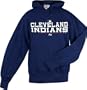 Cleveland Indians Authentic Collection Stack Hooded Sweatshirt
