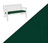 outdoor swing cushions  42 Natural Cedar Outdoor Patio Bench or Swing Cushion   Hunter Green