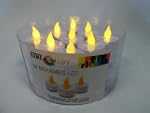 Lot 18 bougies Led avec piles - 110303