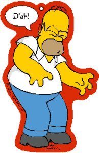 Simpsons Homer Doh Air Freshener A-SIM-0018