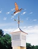 Polished Copper Heron Weathervane