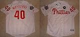 John Mayberry Jr. Autographed Philadelphia Phillies Home Jersey Inscribed 5/23/09 1st MLB HR