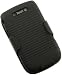 BLACK RUBBERIZED HARD CASE + BELT CLIP HOLSTER FOR BLACKBERRY TORCH 9800 9810