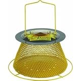 No SB00316 Sunflower Basket Bird Feeder, Green and Yellow