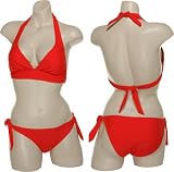 JAMAICAN STYLE Halter Bikini [J210-T2/J210-B12], Red