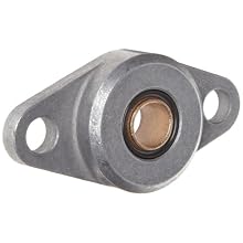 Spyraflo HF2-500-B Self-Aligning, SAE-840 Oil Impregnated Bronze Bearing With Aluminum 2-Bolt Hole, 1/2" Inner-Diameter Housing-Flange