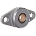 Spyraflo HF2-312-B Self-Aligning, SAE-840 Oil Impregnated Bronze Bearing With Aluminum 2-Bolt Hole, 5/16" Inner-Diameter Housing-Flange