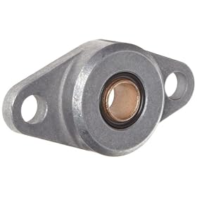Spyraflo HF3-500-B  Self-Aligning, SAE-840 Oil Impregnated Bronze Bearing With Aluminum 2-Bolt Hole, 1/2" Inner-Diameter Housing-Flange