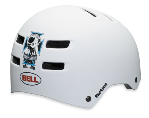 Bell Faction Tony Hawk Bike Helmet (Matte White Tony Hawk, Large)