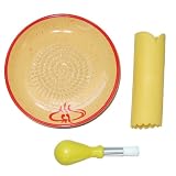 IMCGCeramicGraterPlateSet-YellowwithRed