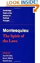 Montesquieu: The Spirit of the Laws (Cambridge Texts in the History of Political Thought)