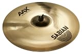 Sabian 21 Inch AAX Raw Bell Dry Ride Cymbal Brilliant Finish