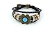 November's Chopin Unique Beads Braided Leather Adjustable Wrap Bracelet