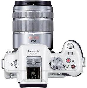 PANASONIC LUMIX DMC-G5W - WHITE COLOR W/ DOULBE ZOOM LENS KIT (14-42MM/F3-5-5.6 ASPH/MEGA O.I.S. LUMIX G VARIO LENS + 45-150MM/F4.0-5.6 ASPH. / MEGA O.I.S. LENS - WHI