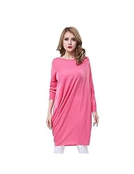 Sweater Long Sleeves Off the Shoulder  Dress