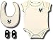 Officially licensed New York Yankees logo embroidered 3-piece ensemble for infants