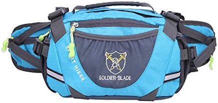 Outdoor Waist Bag, Sports Waterproof Waist Pack, Running Belt Bag Pouch Fanny Pack for Hiking Running Cycling Camping Climbing Travel (Sky Blue)