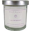 k.hall Designs Lavender Vegetable Wax Candle, 60 Hour Burn Time