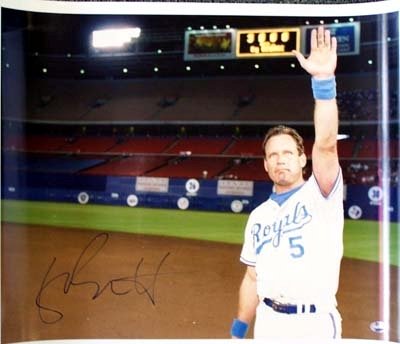 George Brett Autographed/Hand Signed 17x20 Royals Photo PSA/DNA #J47923