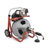 Ridgid 26998 K-400 115Volt Drum Machine with 1/2-inch by 75-foot C45 Integral Wound Cable