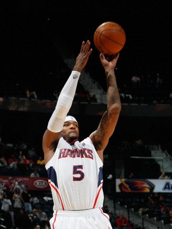 New Jersey Nets v Atlanta Hawks: Josh Smith Photographic Poster Print by Kevin Cox, 36x48
