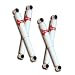 KYB KIT 4 FRONT & REAR GAS A JUST shocks 1965-67 JEEP Universal (CJ, DJ-Postal Dispat...