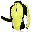 Brooks Lady Vapor Dry Half Zip Nightlife Hi-Viz Run/Bike Top