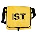 Istanbul Airport Code IST Turkey Messenger Bag Yellow Barcode