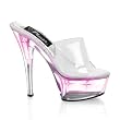 6 Inch Sexy Exotic Dancer Shoes High Heel Platform Lite-Up Light Up Slide