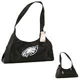 Philadelphia Eagles Purse / Handbag (Solid Black, 12.5 x 6)