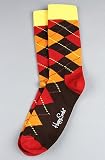 Happy Socks The Argyle Socks in Brown Combo,Socks for Men