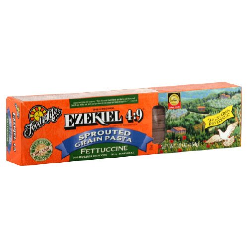 sprouted bread ezekiel Discount Food For Life Ezekiel 4:9 Organic Sprouted Grain Pasta, Fettuccine, 16-Ounce Boxes (Pack of 6)