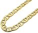 Mens 14k Yellow Gold Mariner Link Chain Necklace 20.5 Inch
