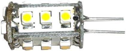 HQRP Bi-pin G4 15 LEDs SMD LED Bulb Tower Type Warm White for Intermatic Landscape light / Malibu Landscape light plus HQRP Coaster