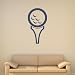 Golf Ball home interior vinyl wall sticker 53.5 x 29cm - Golden Yellow
