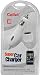 Cellet White Premium Car Charger for Apple iPhone / iPhone 3G/ iPhone 3G S/ iPod Classic/ iPod Touch/ Shuffle 2nd Gen/ Nano 3rd Gen [Retail Packaged]