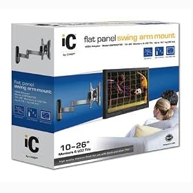 Chief ICSPDA2T02 10-Inch¿26-Inch Small Tilt & Swivel Extension Arm Wall Mount
