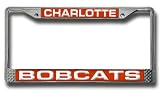Rico Charlotte Bobcats Team Laser Chrome License Plate Frame