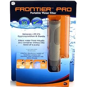 Portable Water Filter Aqua Mira Frontier Pro Survival Kit, Disaster Preparedness, Earthquake, Camping, Emergencies