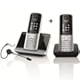 Gigaset S810A mit AB + S810H Duo stahlgrau + Headset ZX300