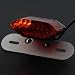 Cafe Racer Red Lens 12V LED Amber Red Motorcycle Brake Tail Light Turn Signals Lamp Integrated Number License Plate Frame Bracket Silver For Kawasaki Vulcan 800 Drifter Eliminator 700 750 500 LTD 400 Classic 400 Drifter EL250 3L125 Eliminator EN550A VN500C VN750 VN800A Classic VN800B