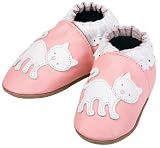 Robeez Cat Pastel Pink Soft Sole Baby Shoes 6-12 months * 08 Newest Collection -- We Have Large Selections! *