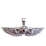 Silver Egyptian Isis Pendant Winged Goddess of Magic Jewelry