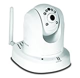 TRENDnet Megapixel Wireless N Pan, Tilt, Zoom Network Surveillance Camera with 2-Way Audio and Night Vision, TV-IP672WI (White)