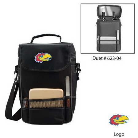 Cover image : Kansas Jayhawks Embroidered Duet Insulated Wine & Cheese Tote