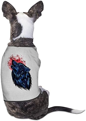 Pet Supplies Cute Crimson Moon Wolf Best Dog Clothes