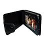 iGadgitz Black Leather Case Cover for Apple iPod Touch 1st Generation 8gb, 16gb & 32gb
