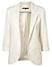 xiaokong Women's Solid Color Open Front Slim Fashion Small Blazer