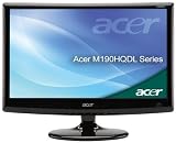Acer - M190HQDL - LCD display - TFT - WLED - 18.5'' - widescreen - 1366 x 768 - 250 cd m2 - 1000000:1 (dynamic) - 5 ms - HDMI, VGA - speakers