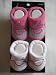 Nike Jordan Booties Girl Boy Baby Infant 3-6 Months with Jumpman23 Sign Pink/Grey and White/Grey Soc